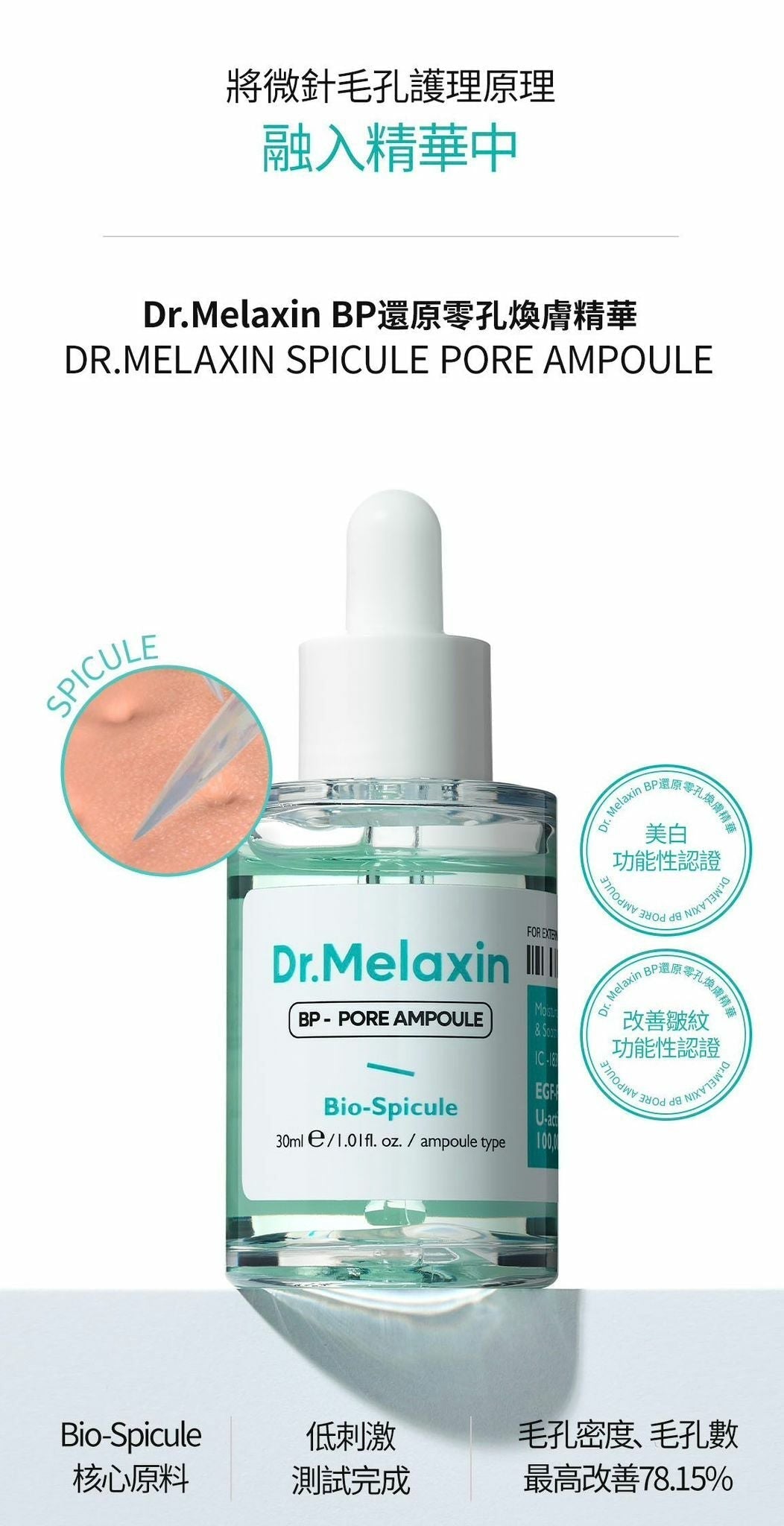 Dr. Melaxin BP還原零孔煥膚精華 (30ml) - HLY & CHOCCICO