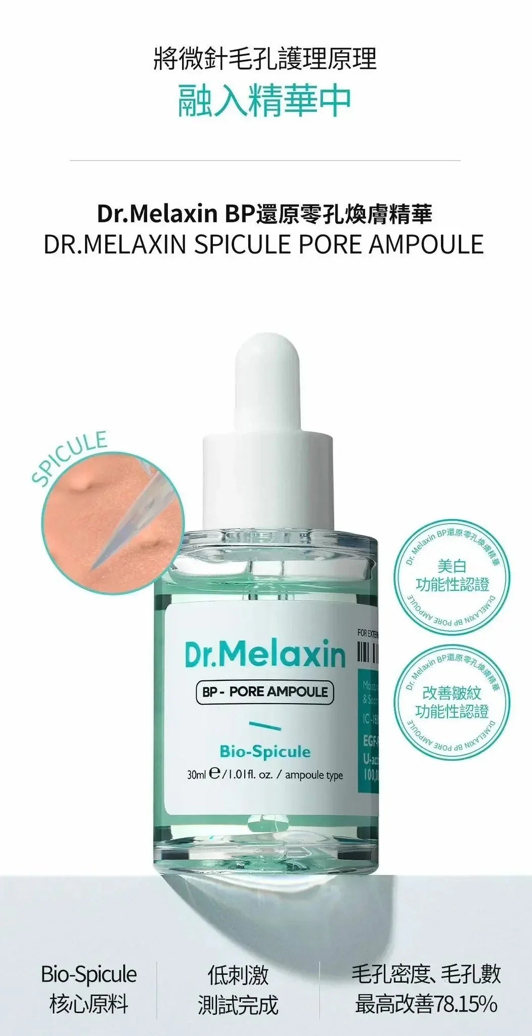 Dr. Melaxin BP還原零孔煥膚精華 (30ml) - HLY & CHOCCICO