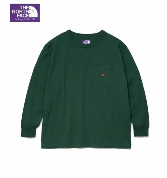 TNF PURPLE 7oz Long Sleeve Pocket Tee -6 Color - HLY & CHOCCICO
