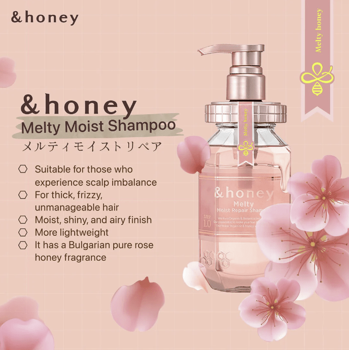 日本 &Honey 玫瑰蜂蜜深層滋養洗頭水 (440毫升) HLY & CHOCCICO