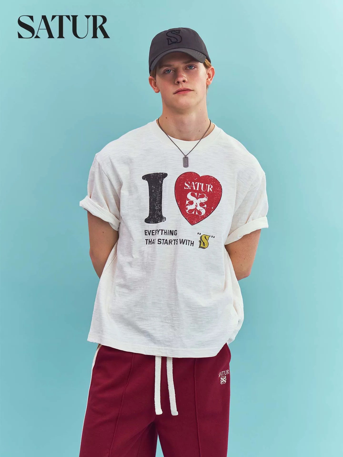 South Korea Satur I Love Slub Tee