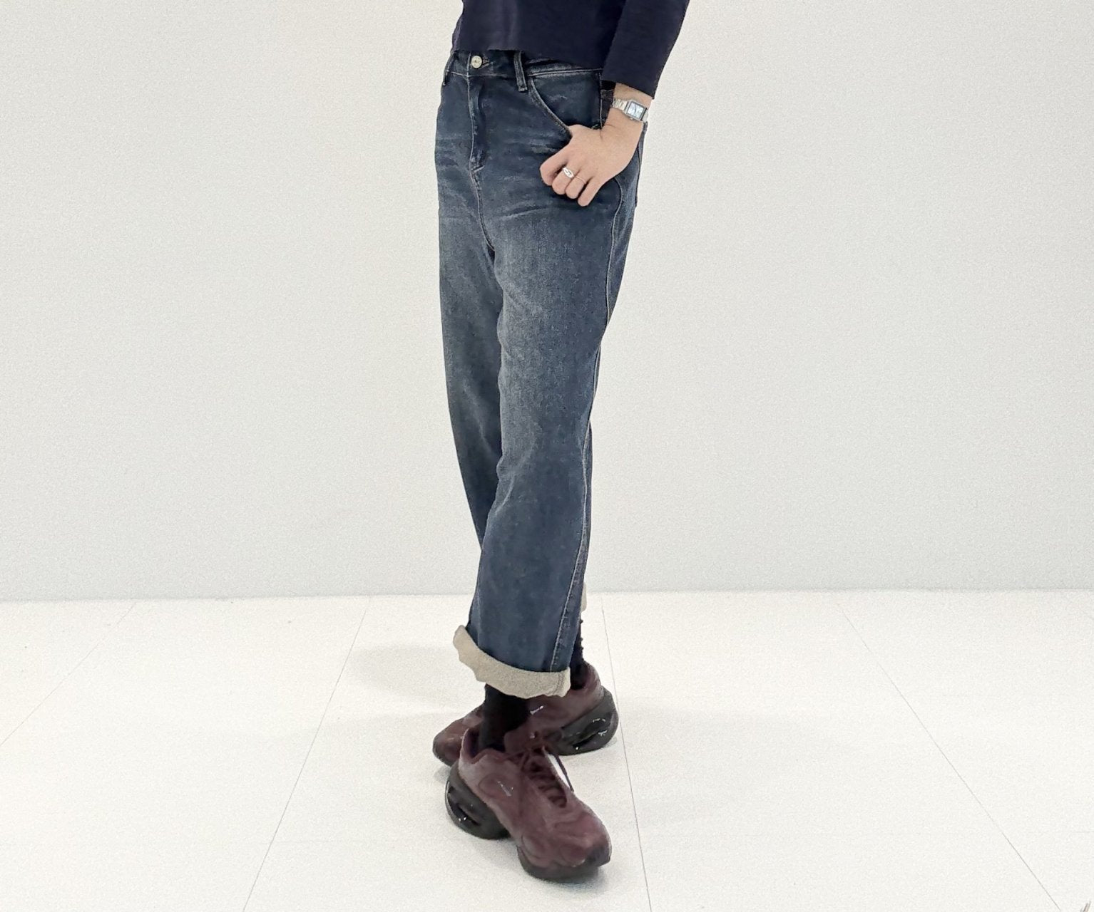 韓國直送 Brushed jeans - HLY & CHOCCICO