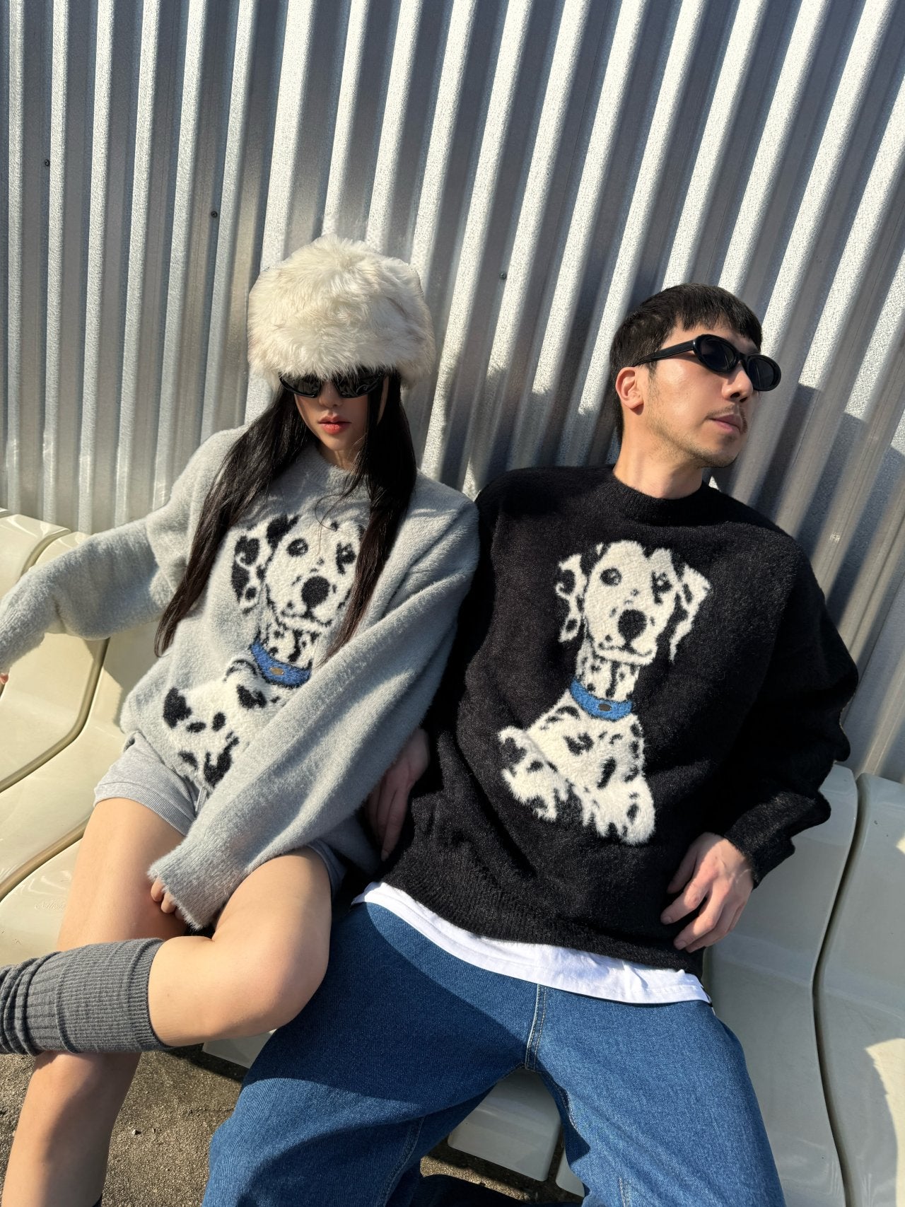 韓國直送 PLUS 82 HIYA Popchon Dalmatian Knit - HLY & CHOCCICO