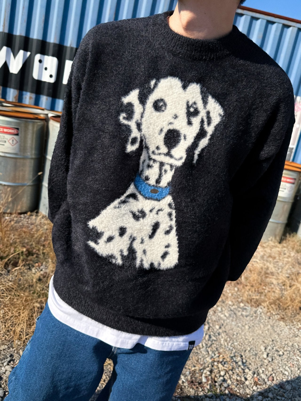 韓國直送 PLUS 82 HIYA Popchon Dalmatian Knit - HLY & CHOCCICO