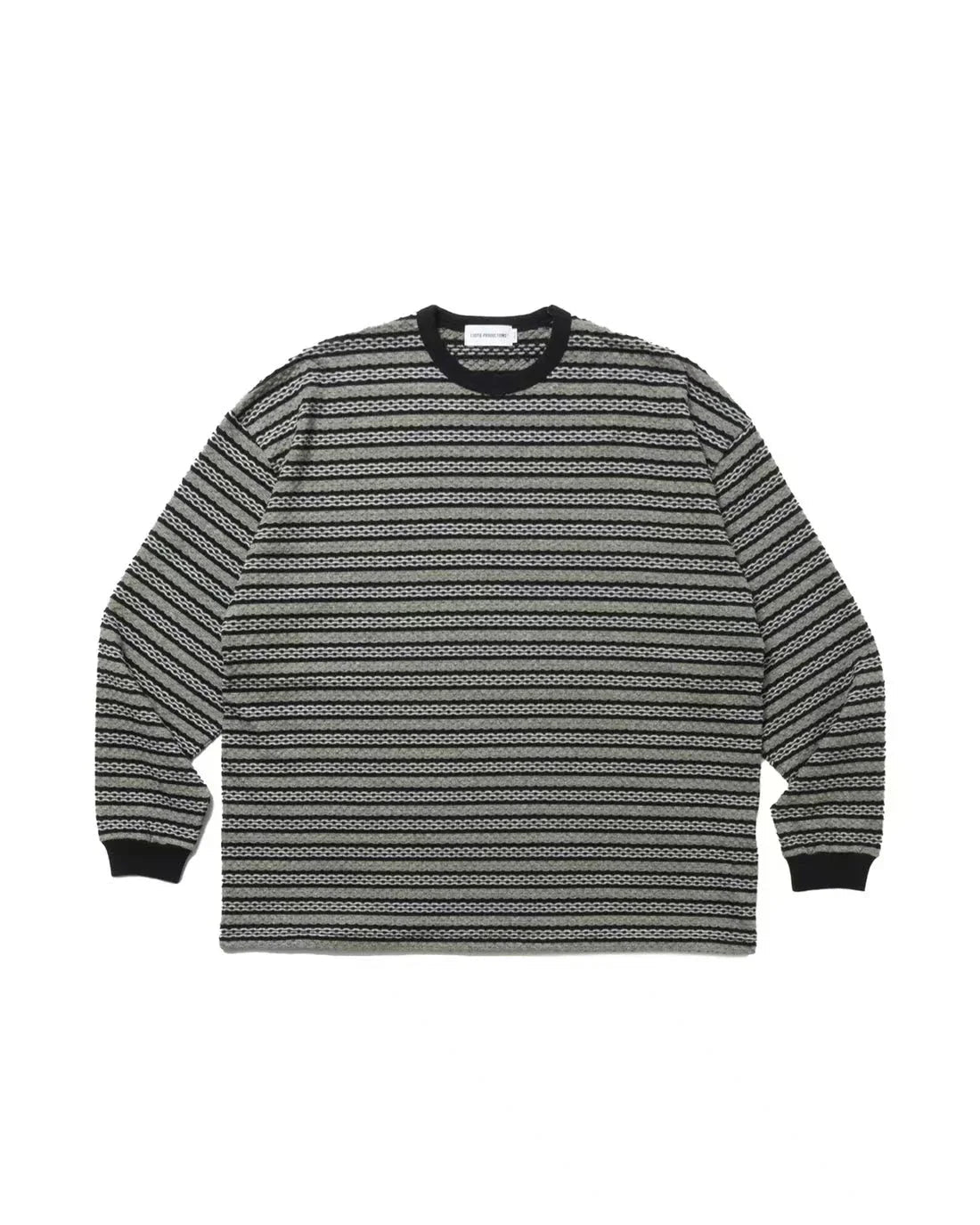 JACQUARD BORDER L/S Long - Sleeve Tee - HLY & CHOCCICO
