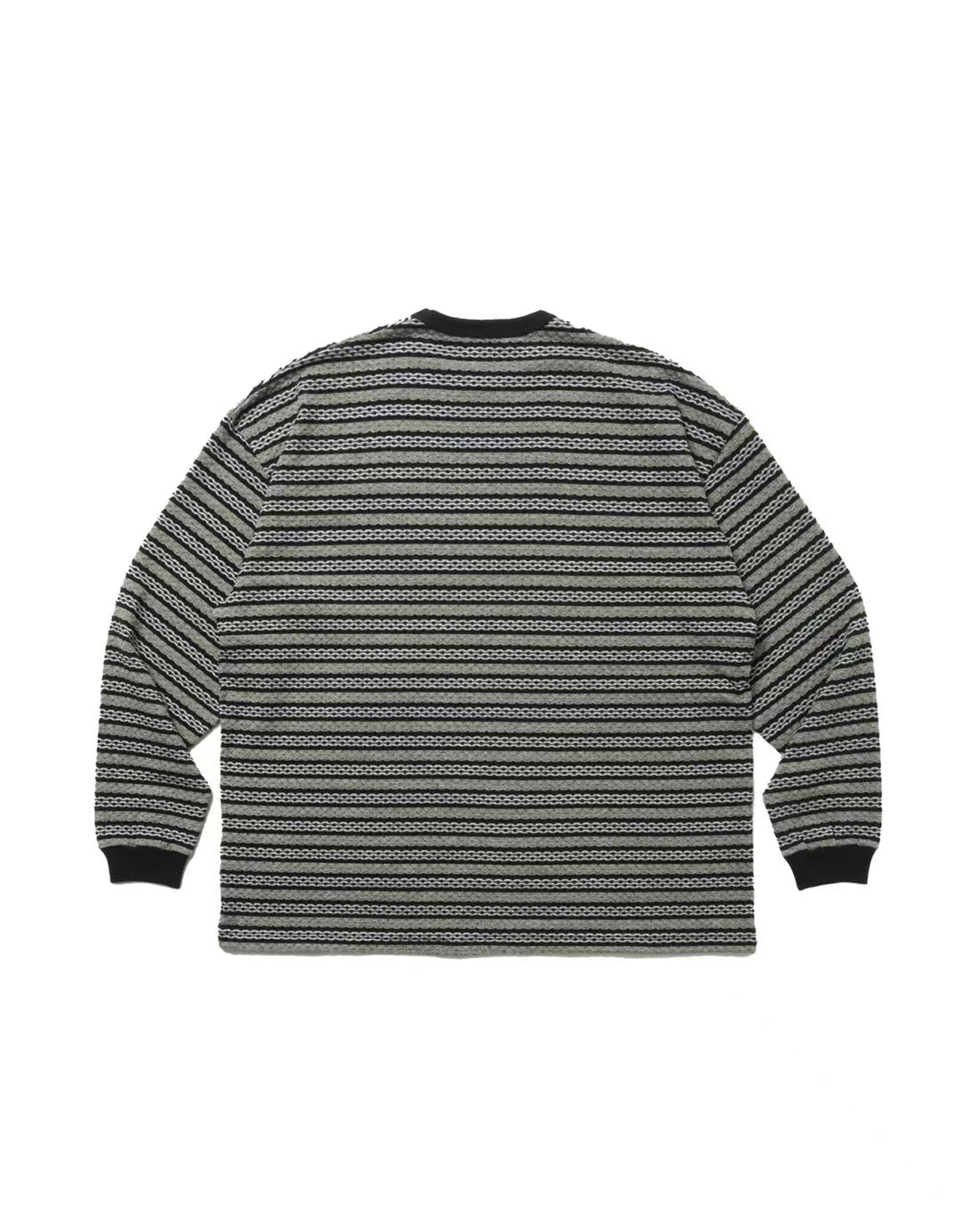 JACQUARD BORDER L/S Long-Sleeve Tee HLY & CHOCCICO