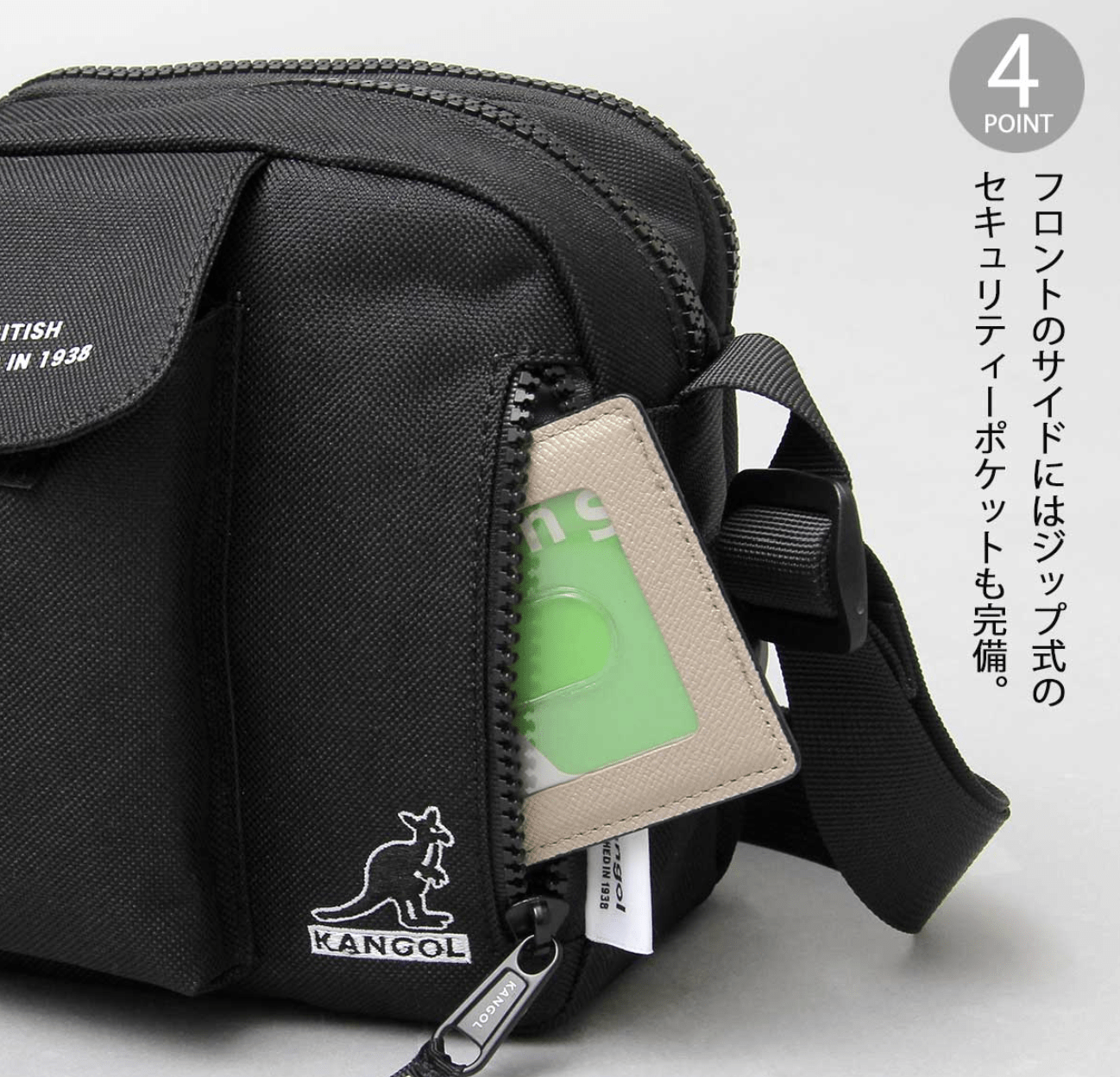 日本直送Kangol 2L Layer Type Square Shoulder Bag - HLY & CHOCCICO