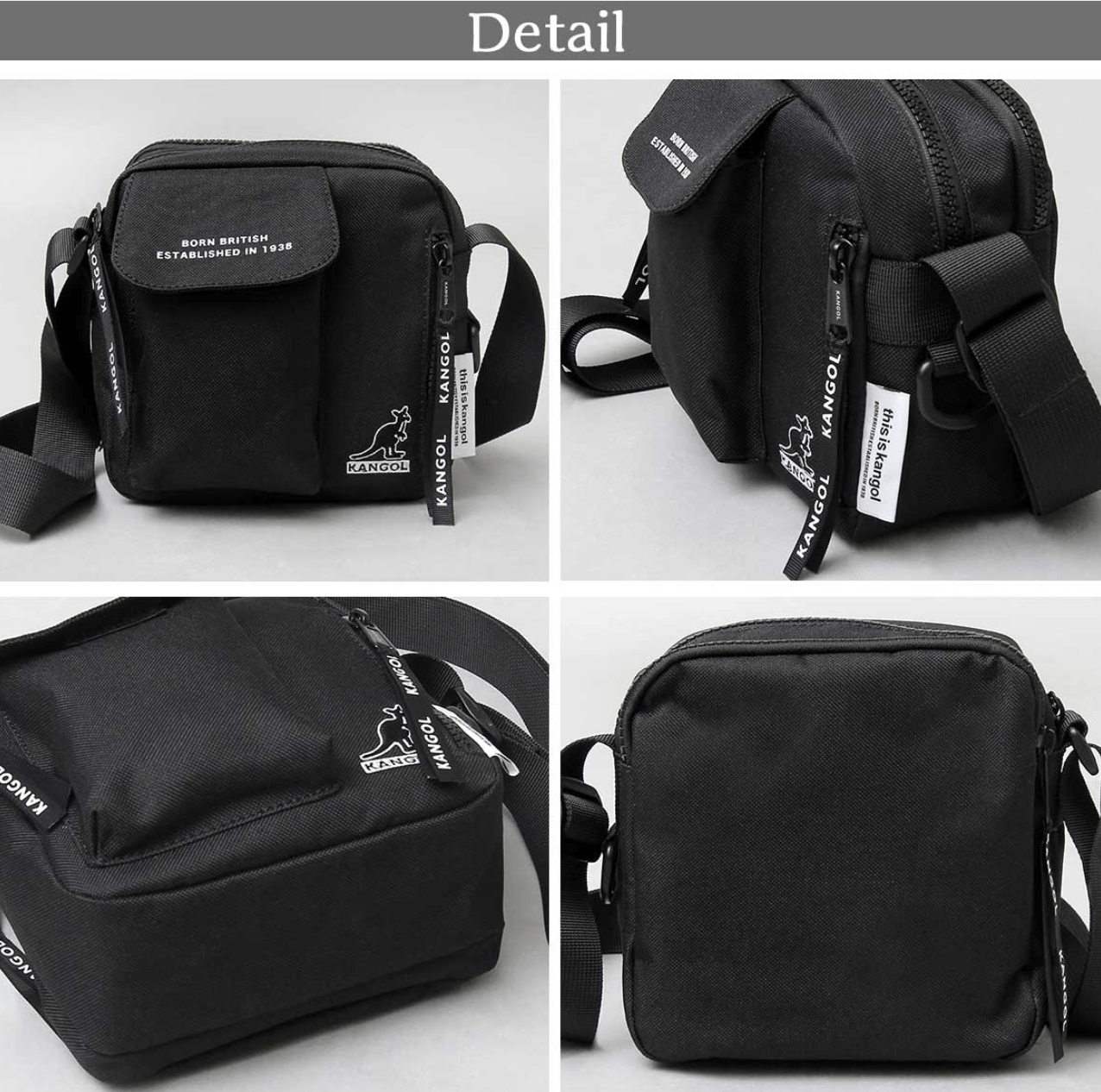 日本直送Kangol 2L Layer Type Square Shoulder Bag - HLY & CHOCCICO