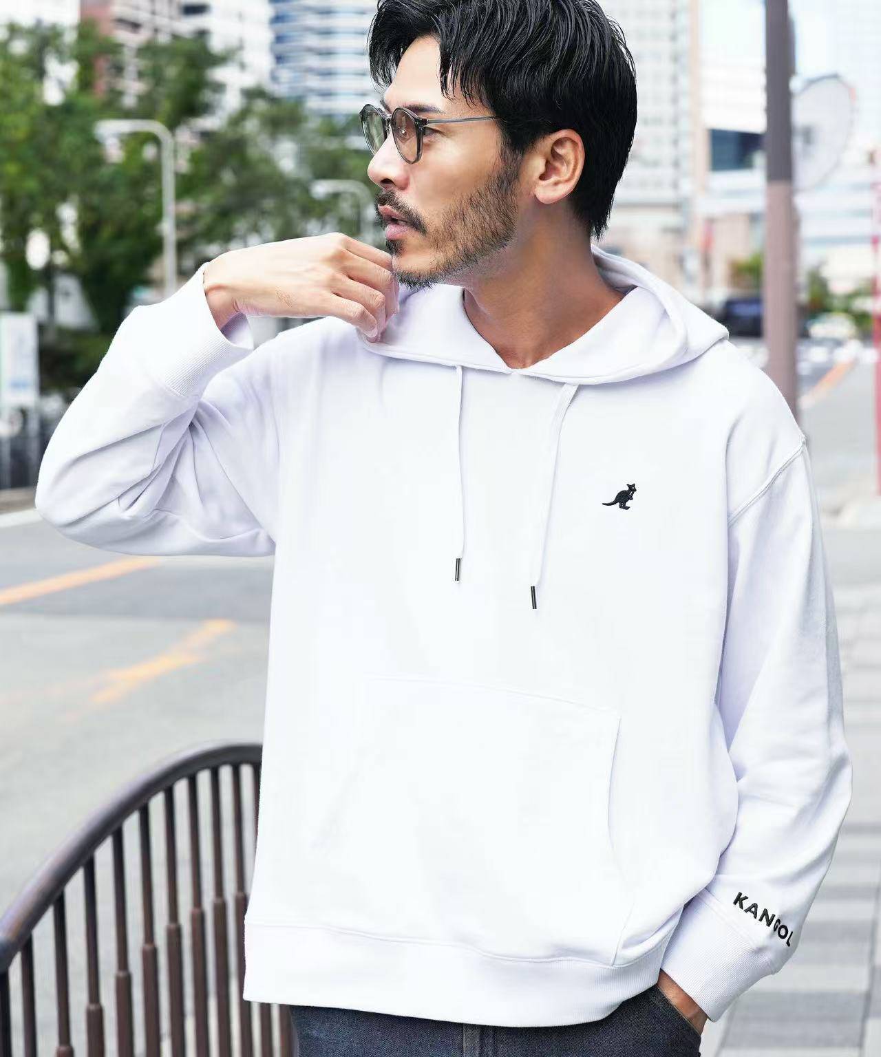 日本直送KANGOL 別注Embroidered Hoodie Sweatshirt Hoodie - HLY & CHOCCICO