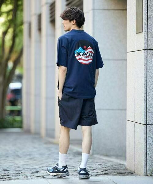 日本直送KAVU USA logo Tee - HLY & CHOCCICO