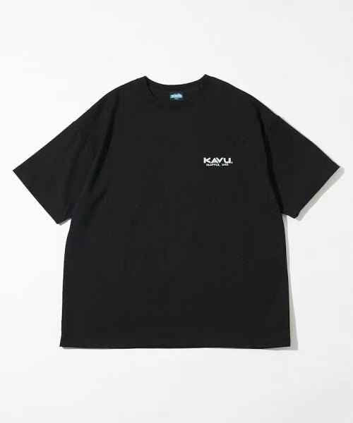 日本直送KAVU×FREAK'S STORE Animal Back Print Crew Neck Tee
