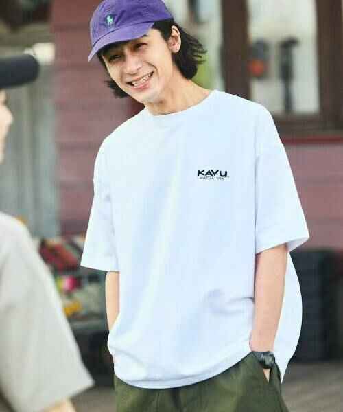 日本直送KAVU×FREAK'S STORE Animal Back Print Crew Neck Tee