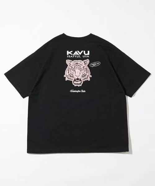 日本直送KAVU×FREAK'S STORE Animal Back Print Crew Neck Tee