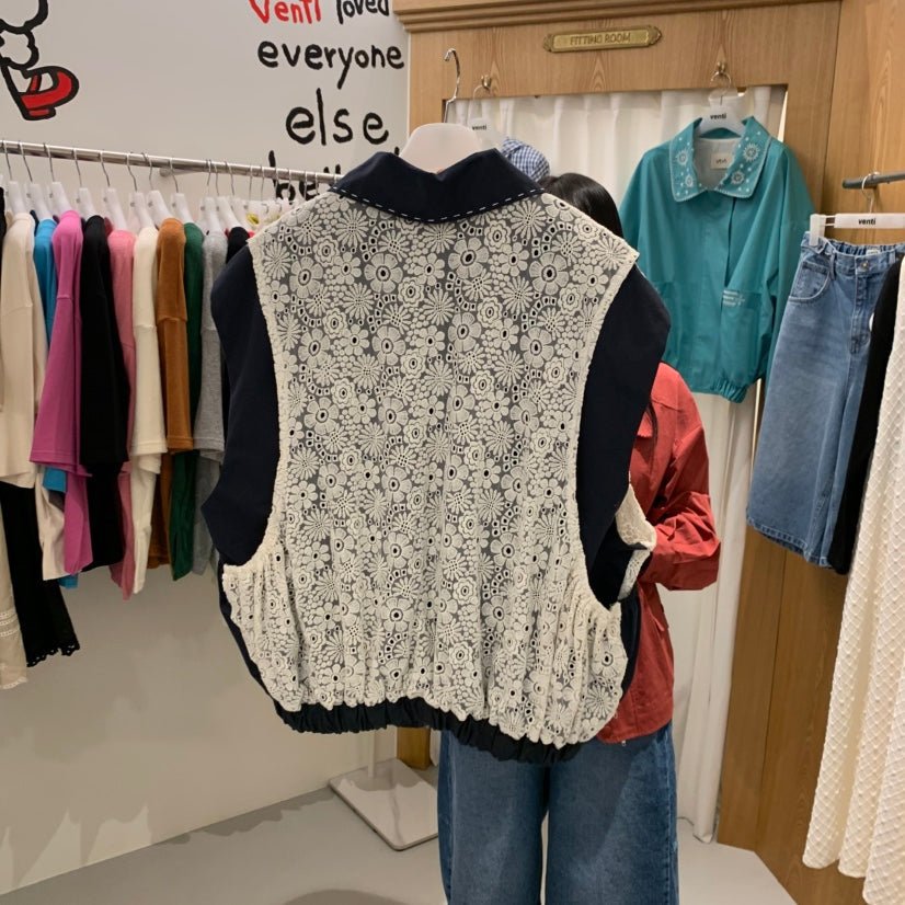 韓國直送Lace layered tank top HLY & CHOCCICO