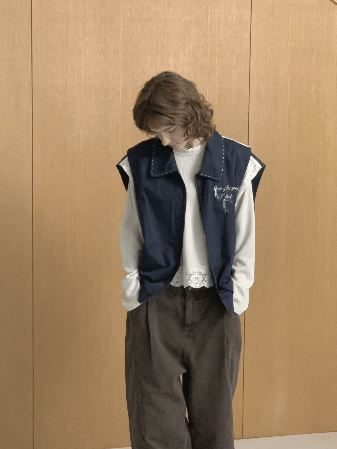 韓國直送Lace layered tank top HLY & CHOCCICO