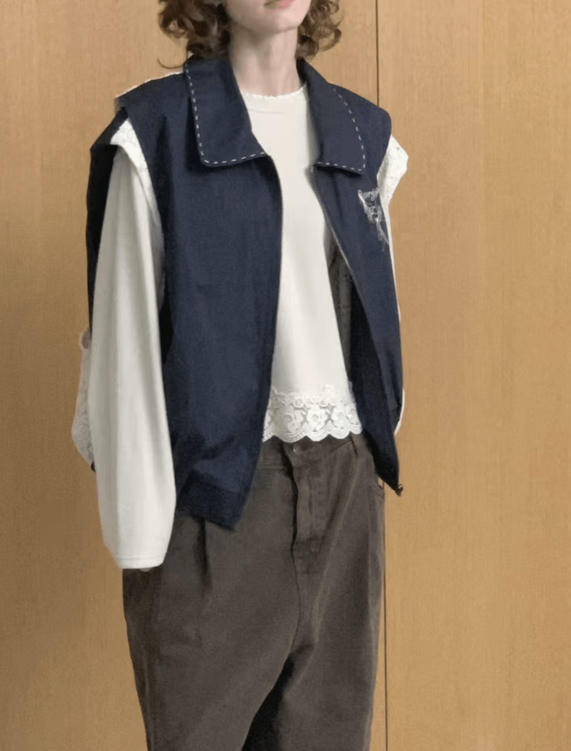 韓國直送Lace layered tank top HLY & CHOCCICO