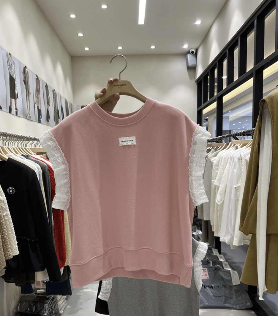 韓國直送Lace Trim Top HLY & CHOCCICO