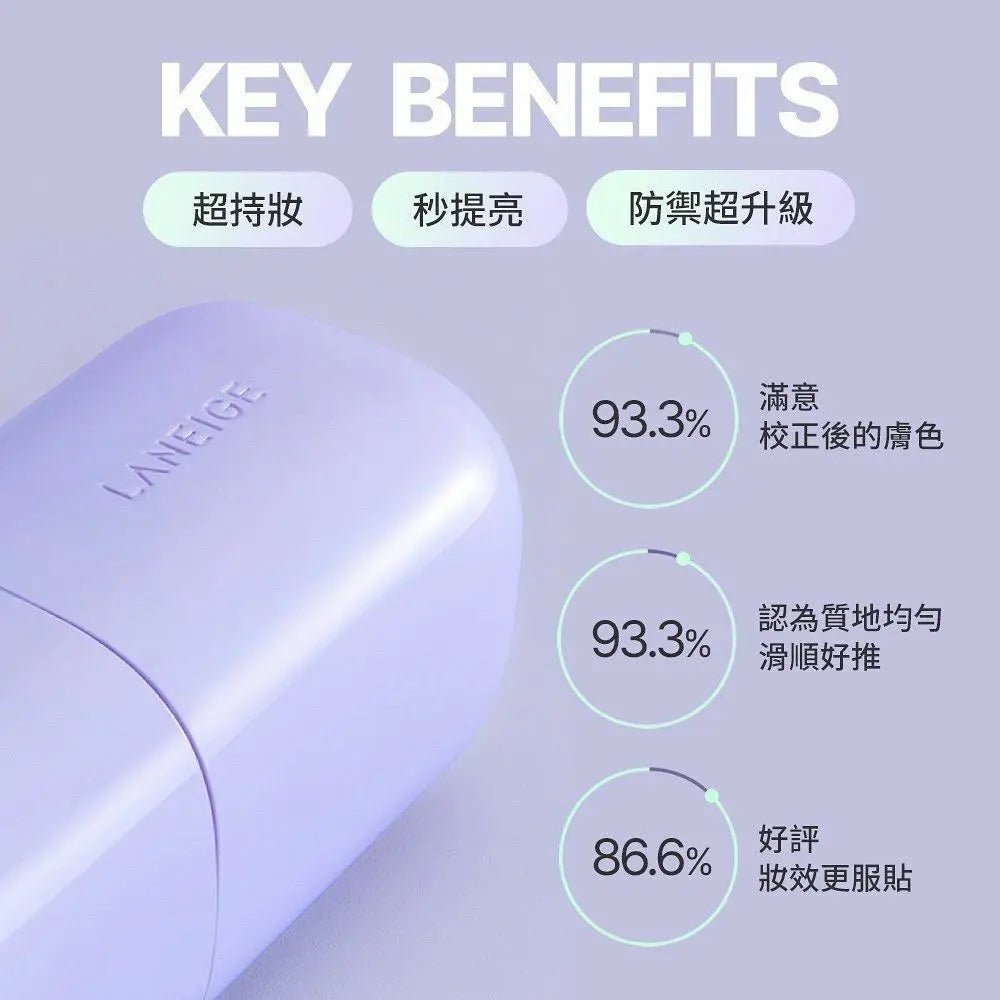 Laneige多用途持妝防曬調色底霜 Laneige Skin Veil Base EX SPF 28 PA++ 💜💚2色選擇 - HLY & CHOCCICO
