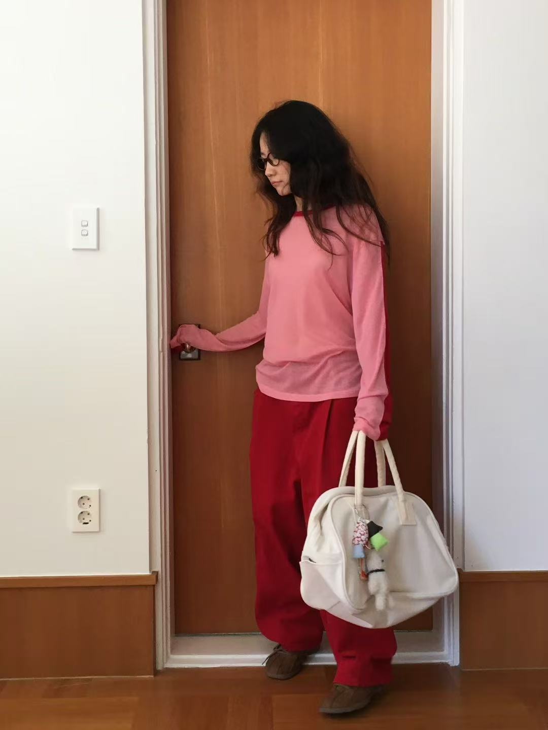 韓國直送Layered Open-Front T-Shirt HLY & CHOCCICO