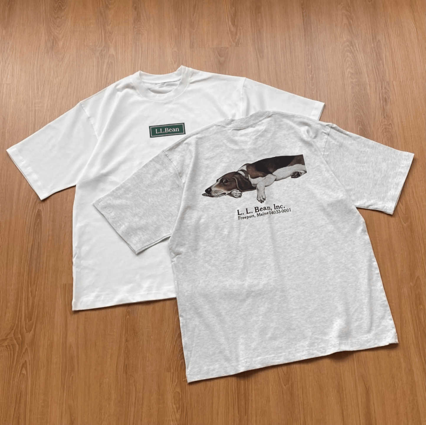 L.L.Bean x BEAMS 限定綠標印花短袖 T-SHIRT HLY & CHOCCICO