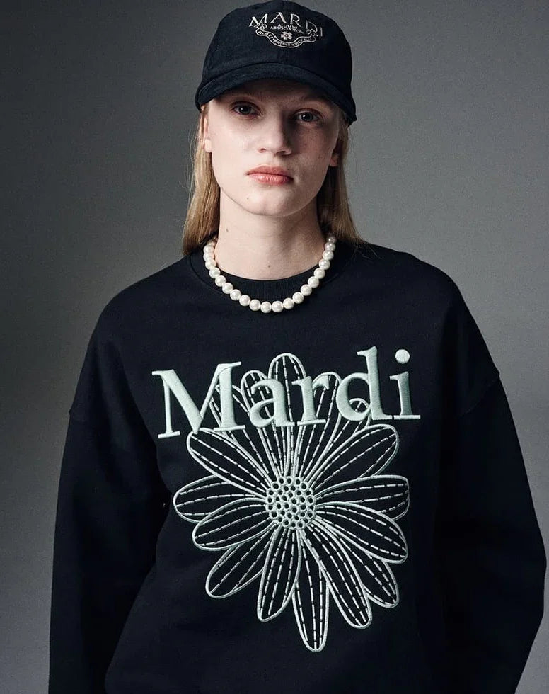 Mardi Sweatshirt Flowermardi Needlework - HLY & CHOCCICO