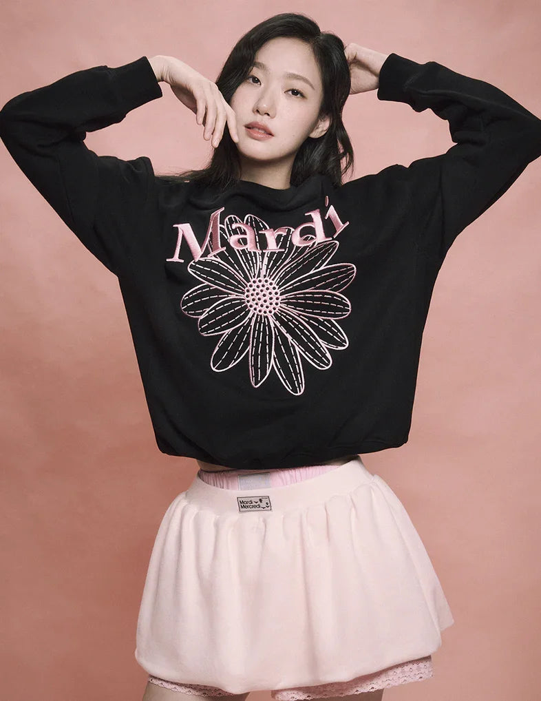 Mardi Sweatshirt Flowermardi Needlework - HLY & CHOCCICO