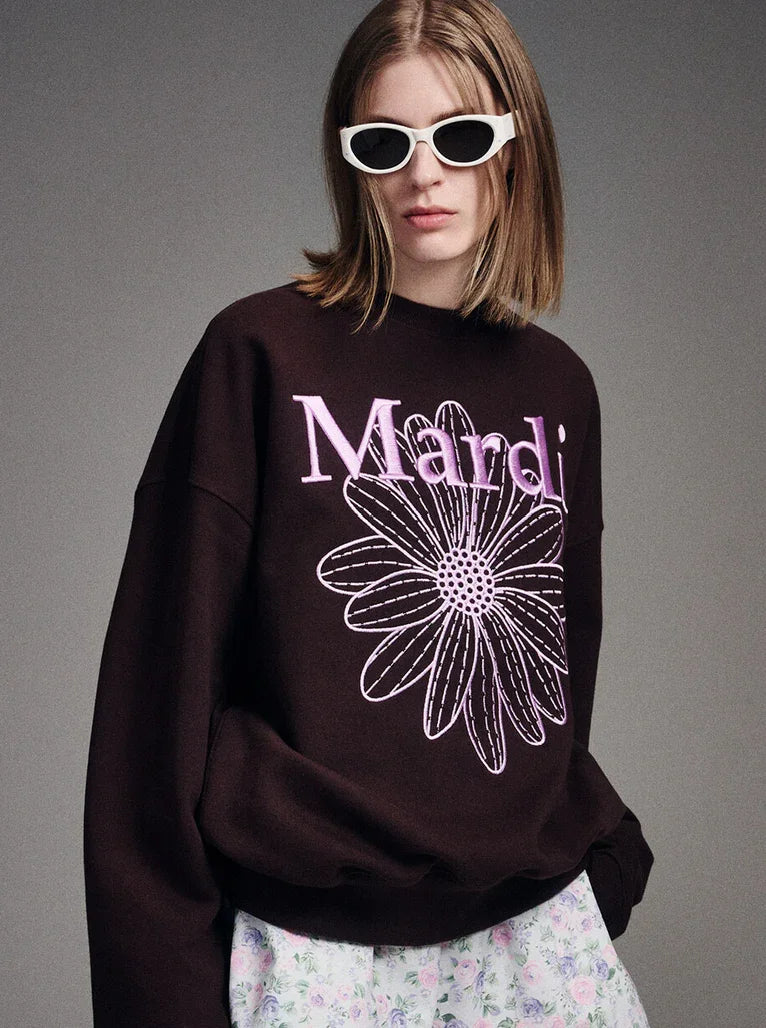Mardi Sweatshirt Flowermardi Needlework - HLY & CHOCCICO