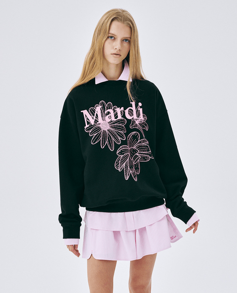 Mardi Sweatshirt Triple Flower - HLY & CHOCCICO