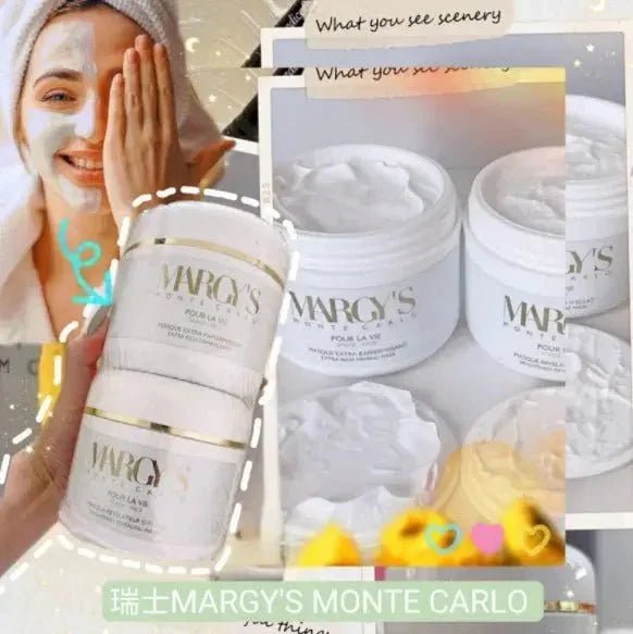 瑞士Margy’s Monte Carlo Brightness Revealing Mask 蒙地卡羅嬰兒面膜/ Extra Rich Firming Mask緊緻亮白面膜250ml (免稅店貨) - HLY & CHOCCICO