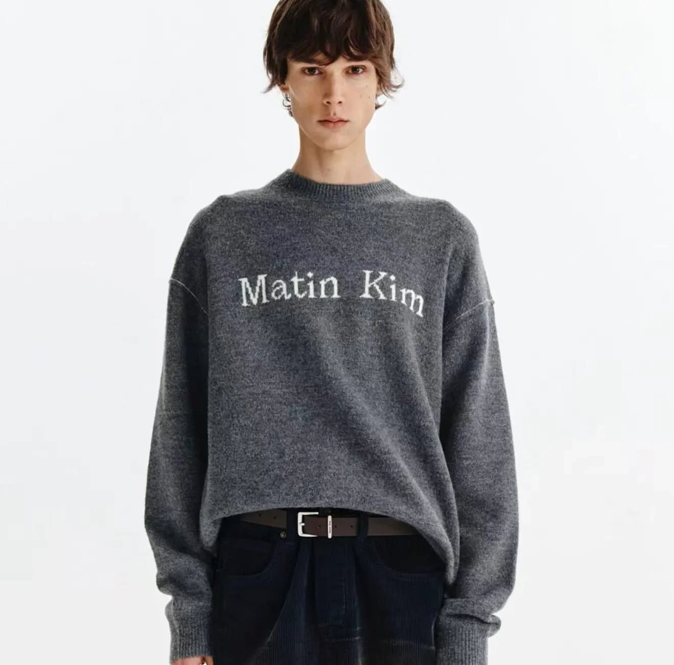 MATIN KIM COLOR LINE POINT LOGO KNIT PULLOVER - HLY & CHOCCICO