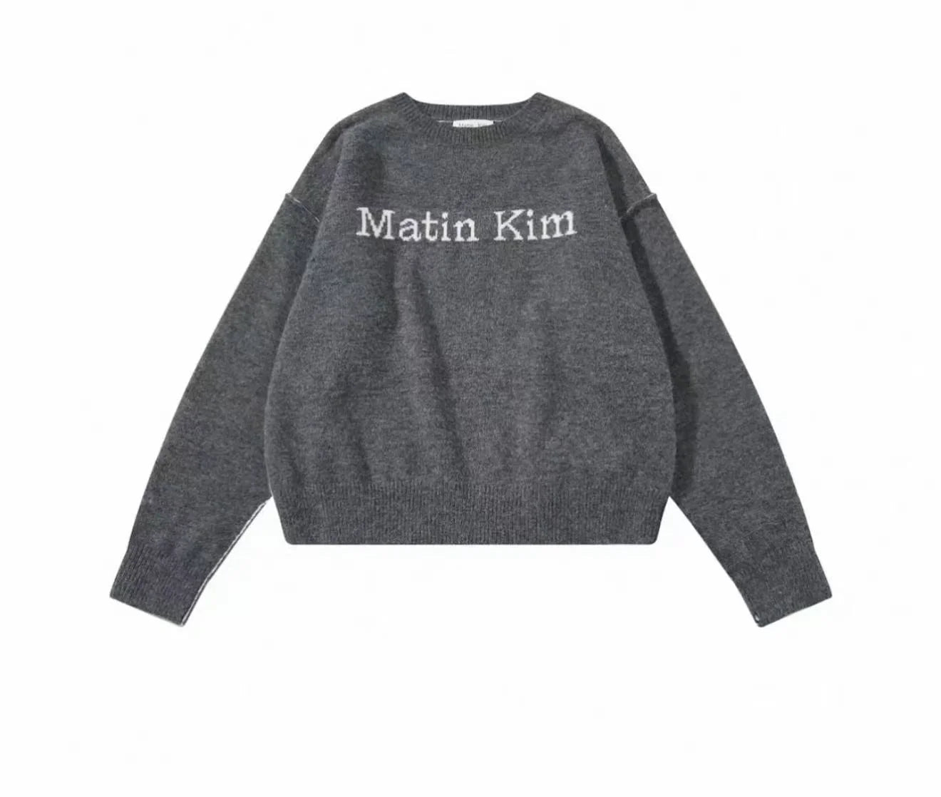 MATIN KIM COLOR LINE POINT LOGO KNIT PULLOVER - HLY & CHOCCICO