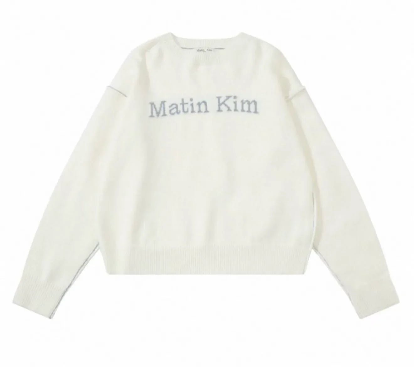 MATIN KIM COLOR LINE POINT LOGO KNIT PULLOVER - HLY & CHOCCICO