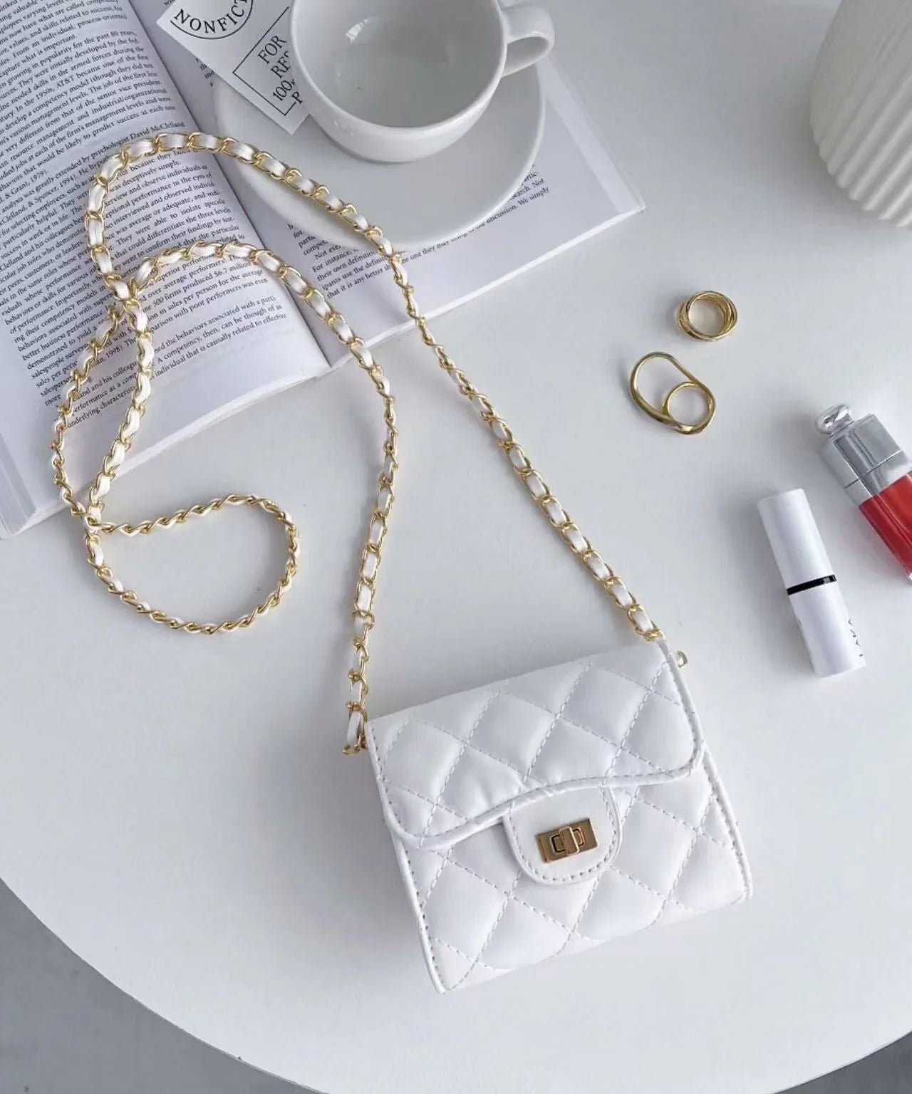 Micro Mini Quilted Chain Shoulder Bag - HLY & CHOCCICO