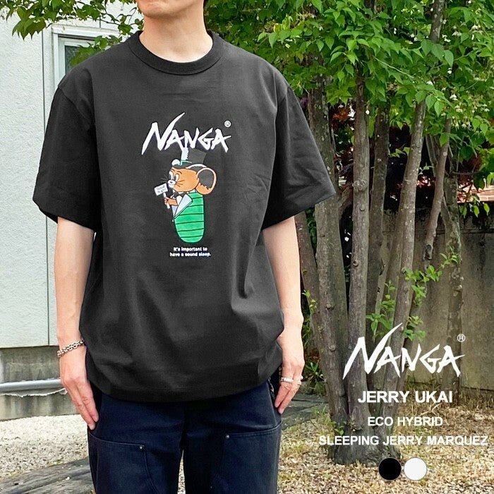 NANGA x Jerry Marquez Logo Tee -2 Color - HLY & CHOCCICO