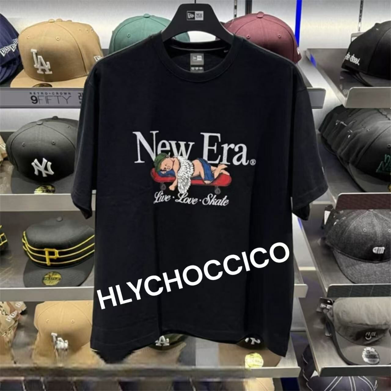 韓國直送New Era Live Love Skate Tee - HLY & CHOCCICO