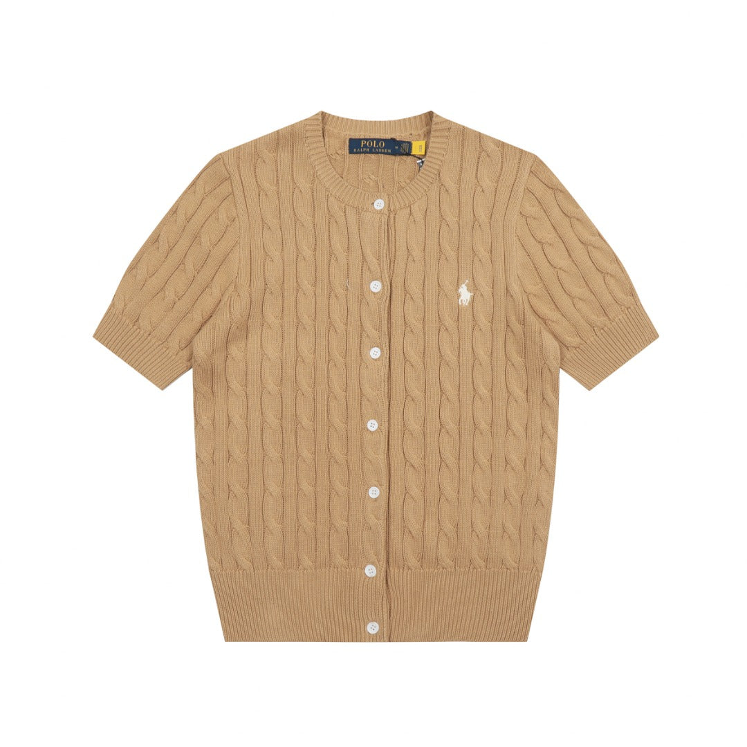 RL Polo Knit Short-sleeve Cardigan 🎨 14 Color Options