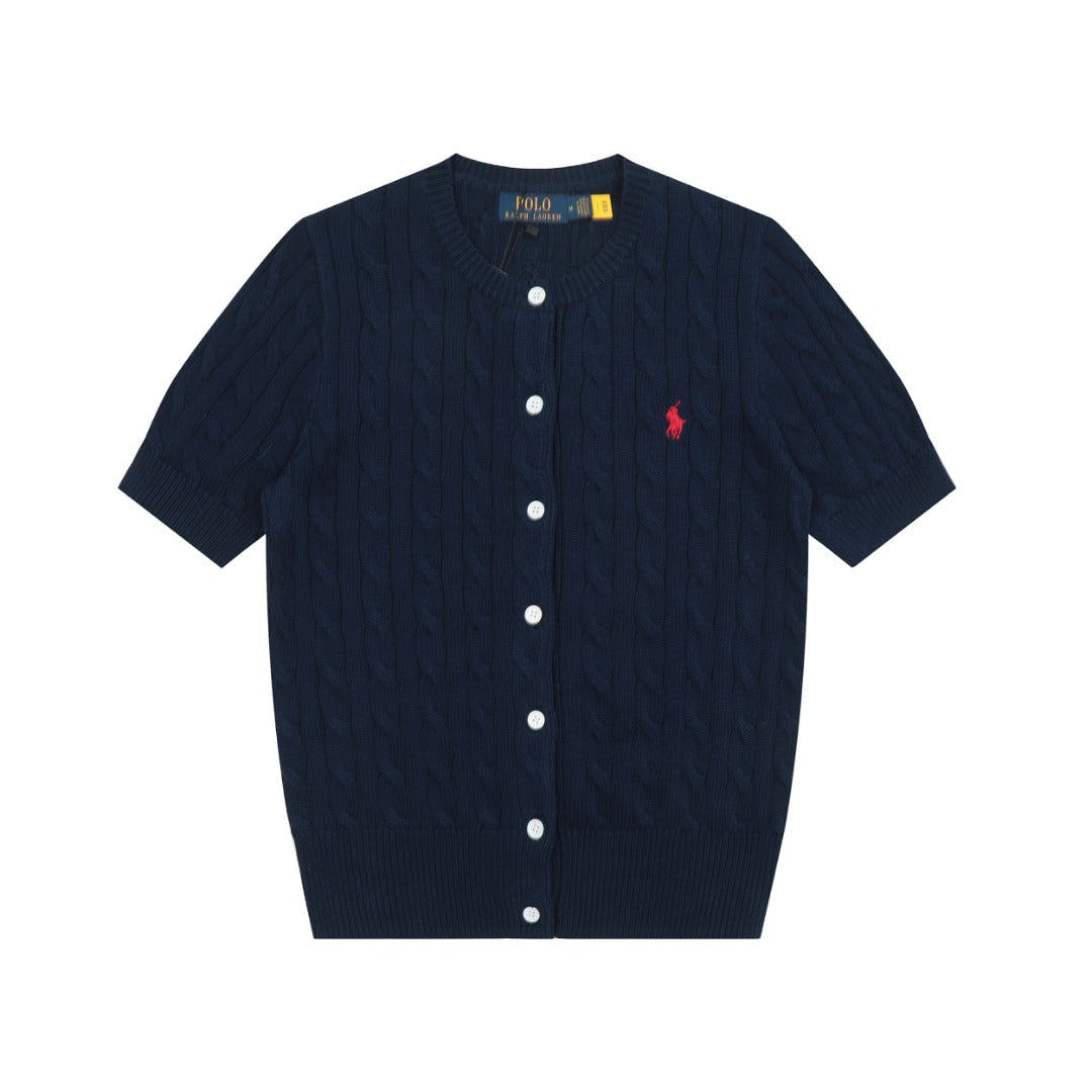 RL Polo Knit Short-sleeve Cardigan 🎨 14 Color Options