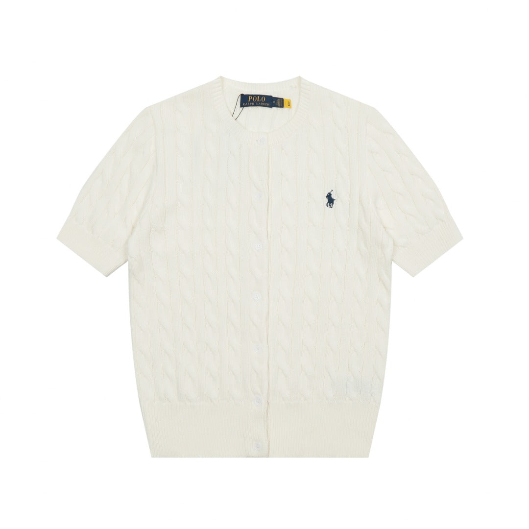 RL Polo Knit Short-sleeve Cardigan 🎨 14 Color Options