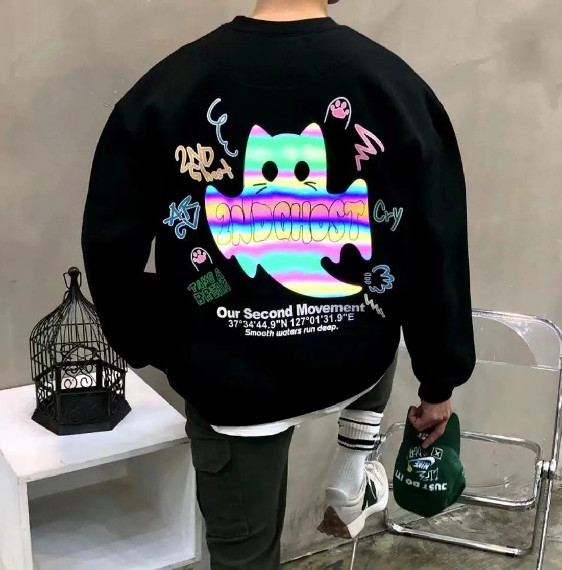 韓國直送🇰🇷 2ND ARCHIVE 2nd Ghost Sweatshirt - HLY & CHOCCICO