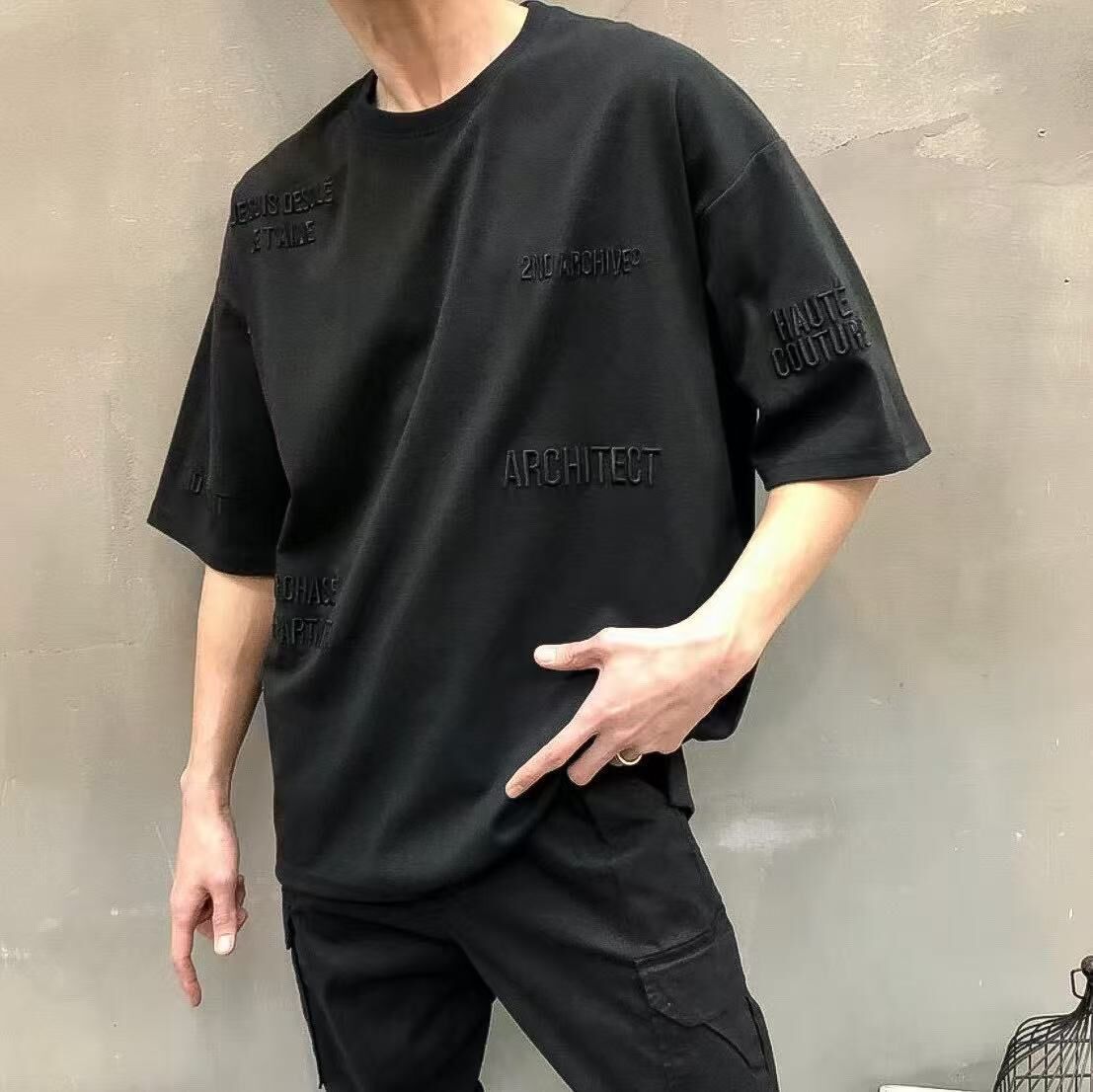 韓國直送🇰🇷 2ND ARCHIVE Embroidered Letters T-shirt