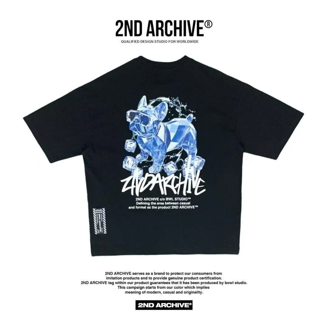 韓國直送 2ND ARCHIVE Ice bulldogr T-shirt - 4 Color APM 537 BOWL