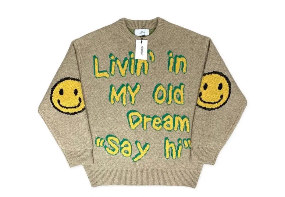 【一口價$418/件】🇰🇷韓國直送🇰🇷 2ND ARCHIVE Smiley Face Elbow Knit Sweater 2ND ARCHIVE