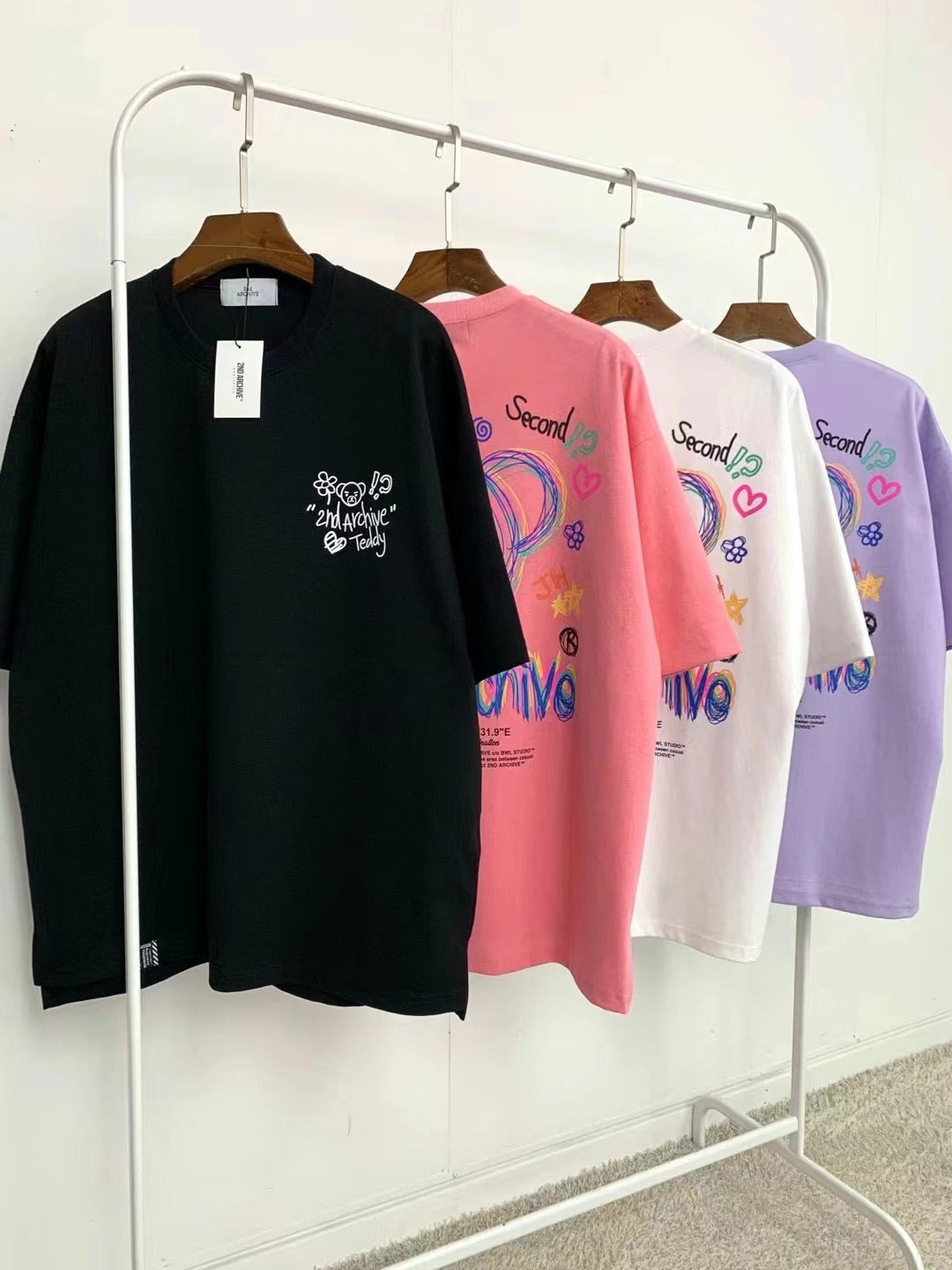 【一口價$277/件】🇰🇷韓國直送🇰🇷 2ND ARCHIVE Art Bear Tee - 4 Color APM 537 BOWL
