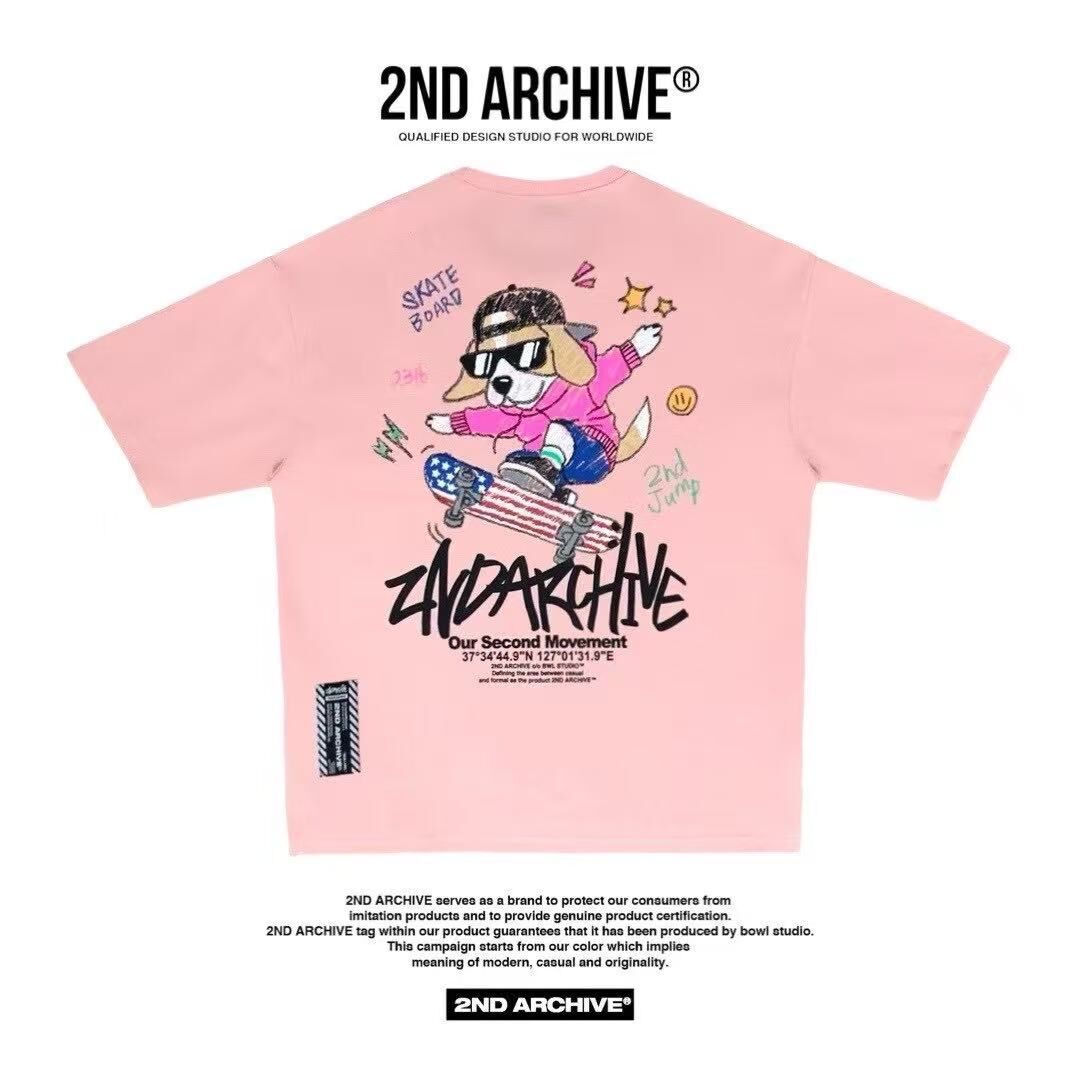 韓國直送 2ND ARCHIVE Board Beagle Crayon Tee