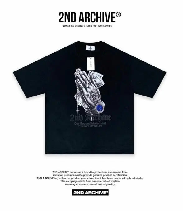 【一口價$328/件】🇰🇷韓國直送🇰🇷 2ND ARCHIVE Fray Tattoo T-shirt -2 Color APM 537 BOWL
