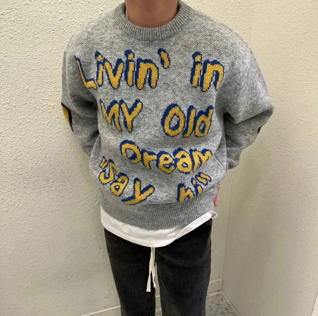 【一口價$418/件】🇰🇷韓國直送🇰🇷 2ND ARCHIVE Smiley Face Elbow Knit Sweater 2ND ARCHIVE