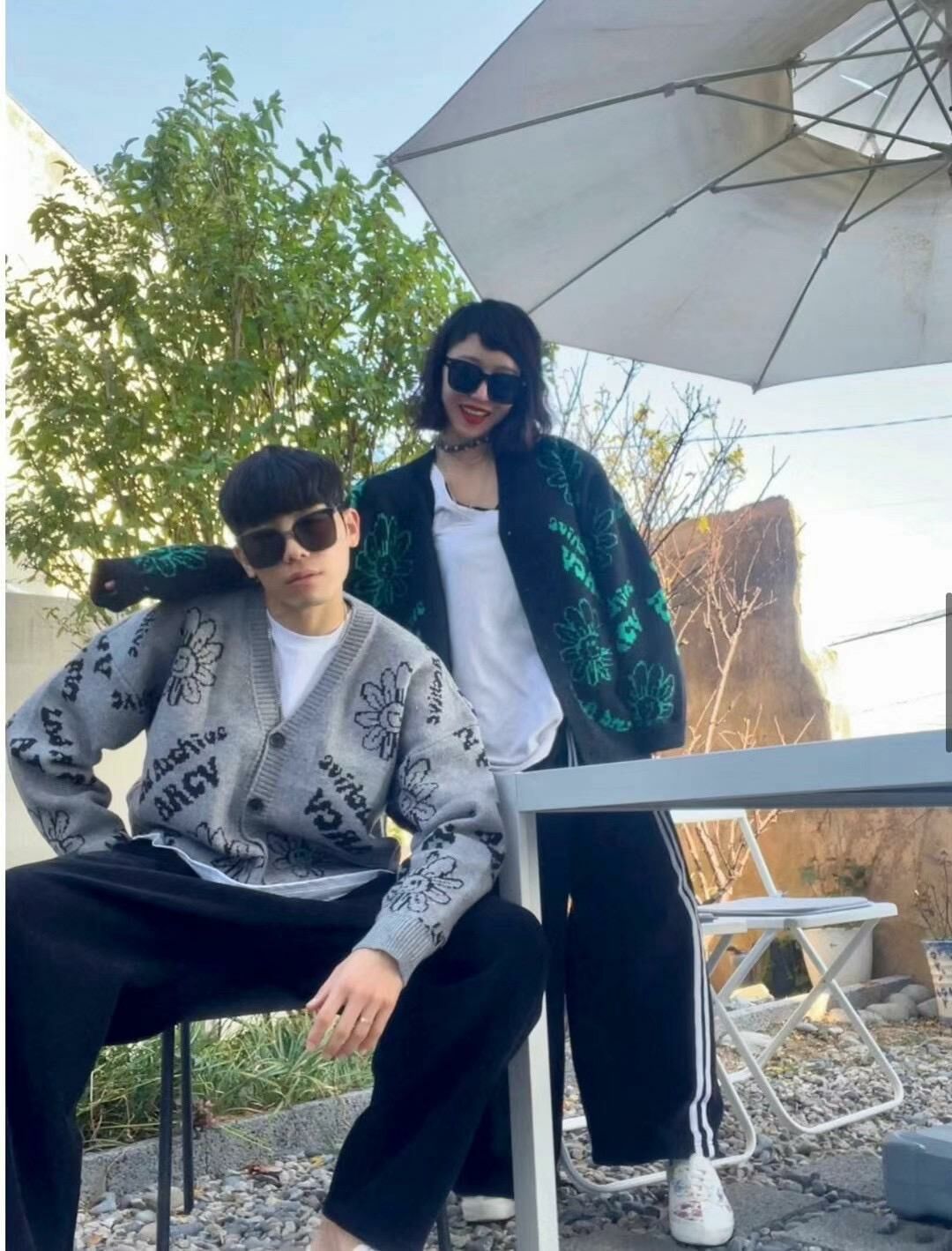 【一口價$410/件】🇰🇷韓國直送🇰🇷 2ND ARCHIVE Flower Pattern Smiley Cardigan