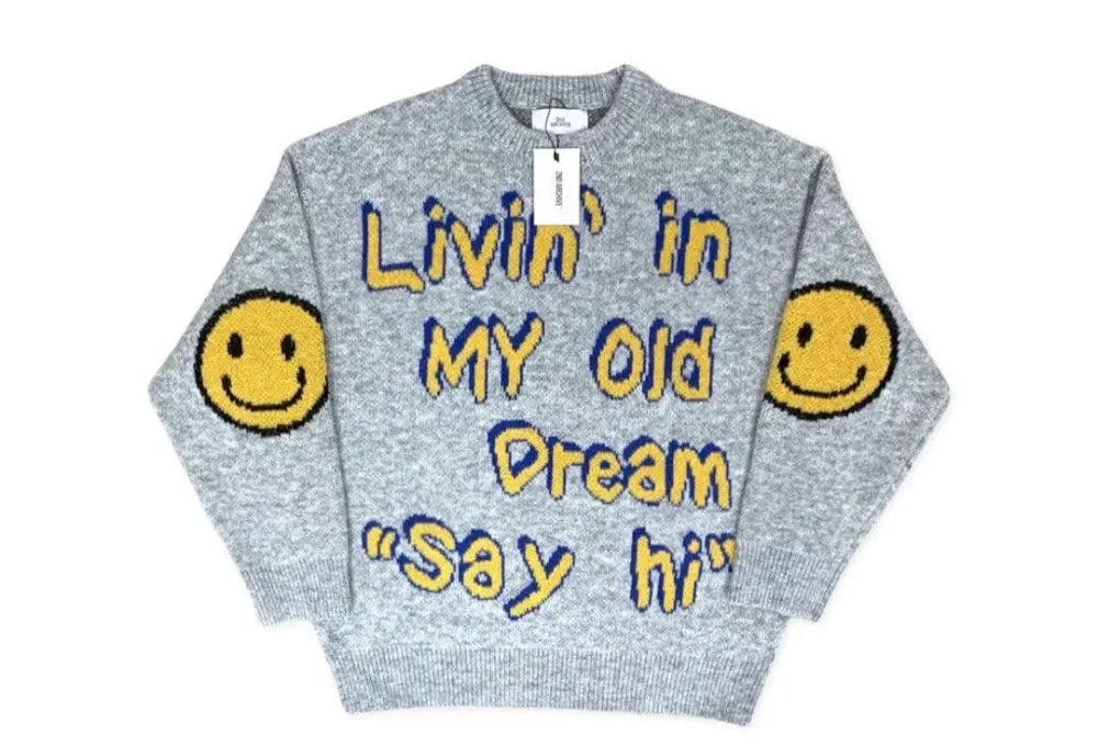 【一口價$418/件】🇰🇷韓國直送🇰🇷 2ND ARCHIVE Smiley Face Elbow Knit Sweater 2ND ARCHIVE