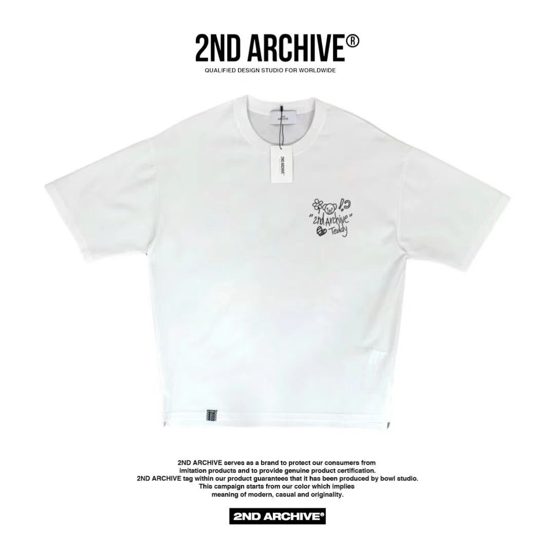 【一口價$277/件】🇰🇷韓國直送🇰🇷 2ND ARCHIVE Art Bear Tee - 4 Color APM 537 BOWL