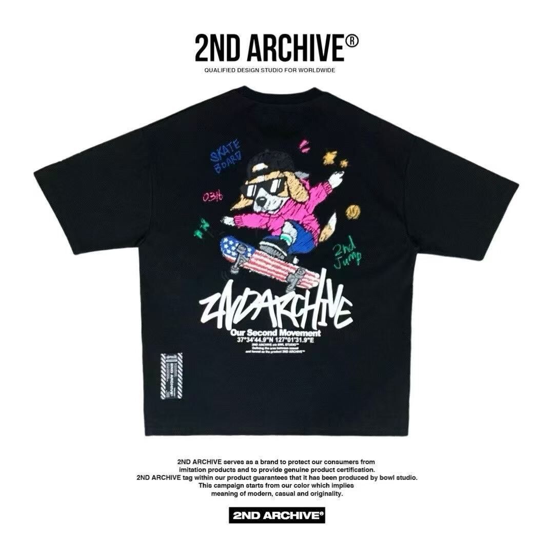 韓國直送 2ND ARCHIVE Board Beagle Crayon Tee